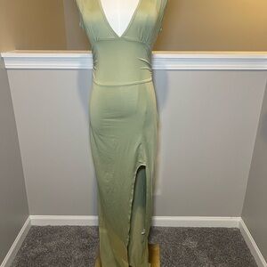 V Neck Maxi Dress